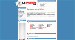 Desktop Screenshot of le-poker.org