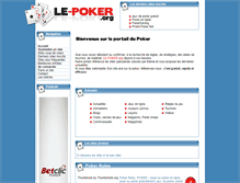 Tablet Screenshot of le-poker.org